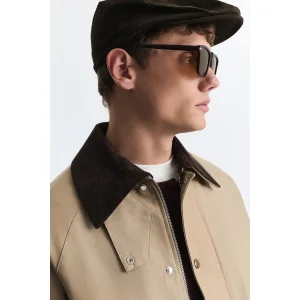 Contrast Collar Men's Jacket - 5