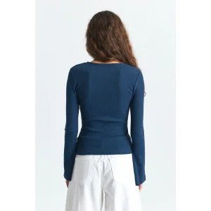 Batwing Sleeve Basic T-shirt - 4