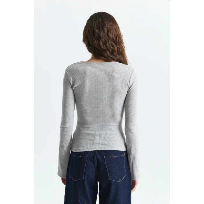 Batwing Sleeve Basic T-shirt - 4