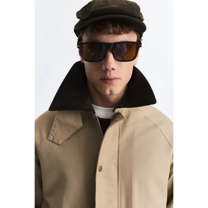 Contrast Collar Jacket - 5