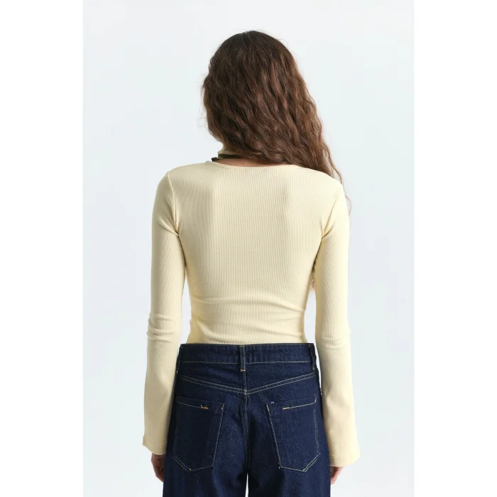 Batwing Sleeve Basic T-shirt - 3
