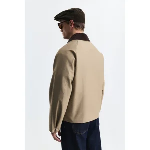 Contrast Collar Men's Jacket - 3
