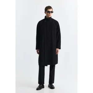Loose Fit Cotton Trench Coat - 6