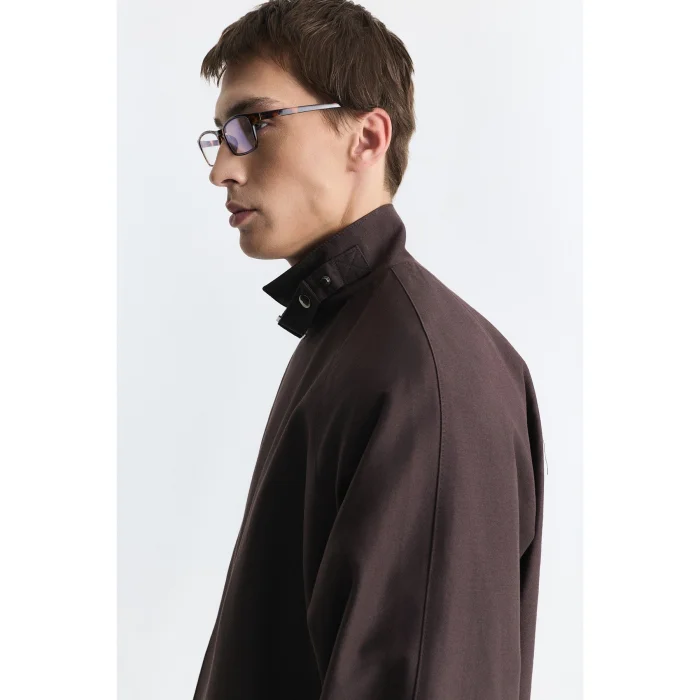 Cotton Loose Fit Trench Coat - 4