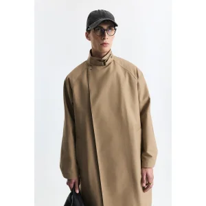 Cotton Loose Fit Trench Coat - 3