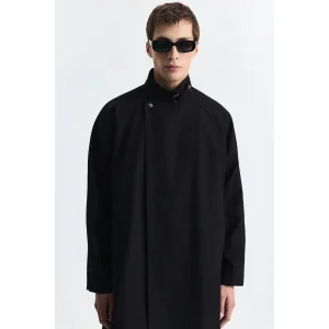 Loose Fit Cotton Trench Coat - 4
