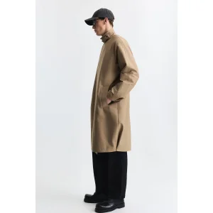 Cotton Loose Fit Trench Coat - 2