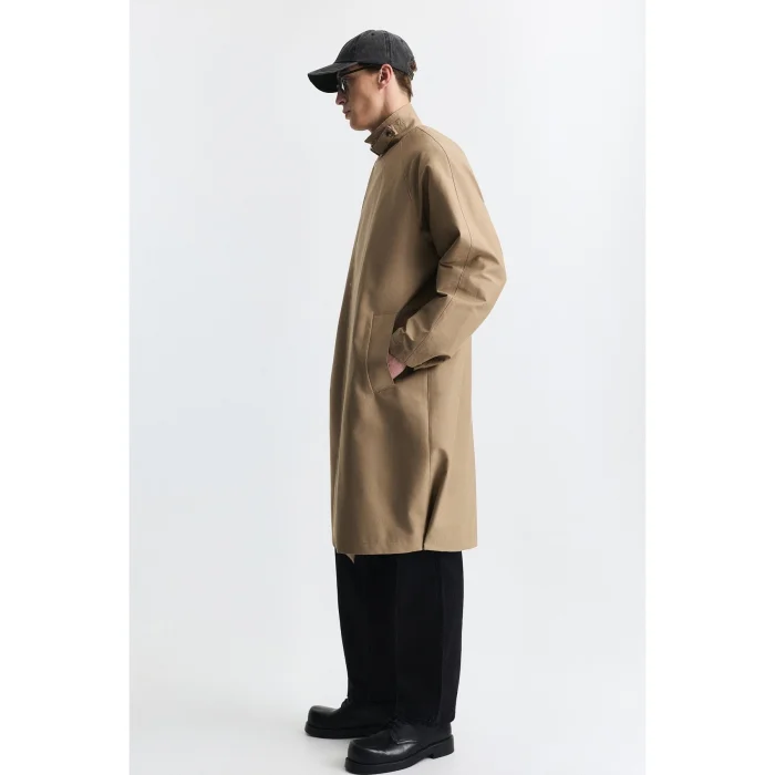 Cotton Loose Fit Trench Coat - 2