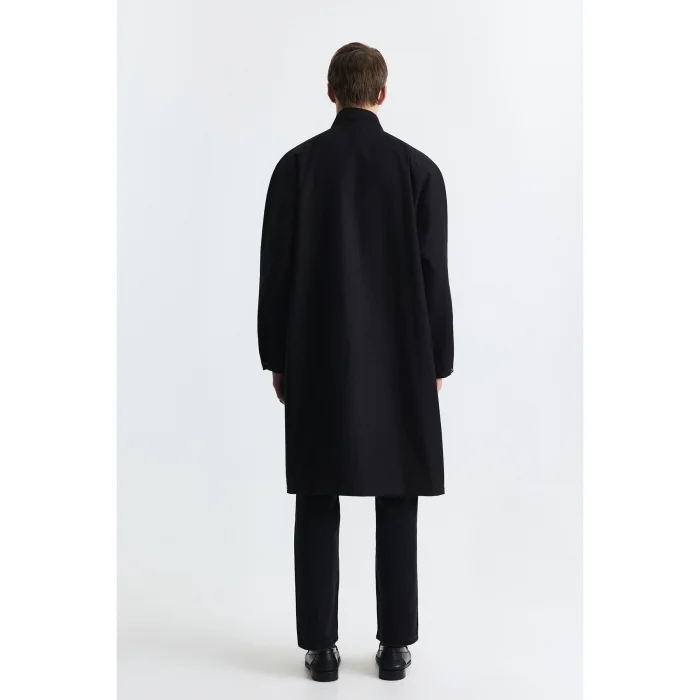 Loose Fit Cotton Trench Coat - 2