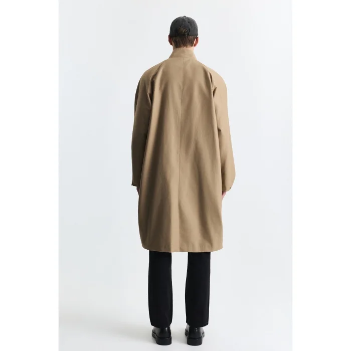 Cotton Loose Fit Trench Coat - 3