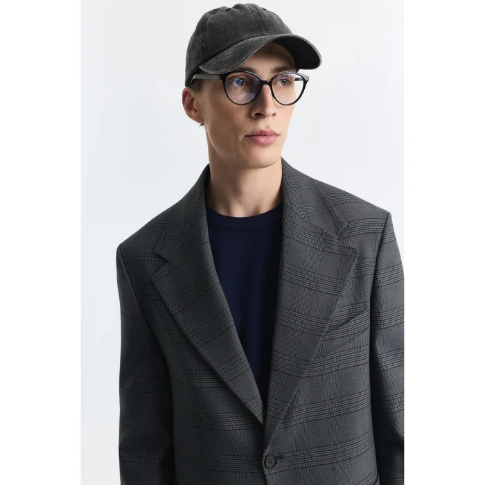 Plaid Relax Fit Blazer Jacket - 4