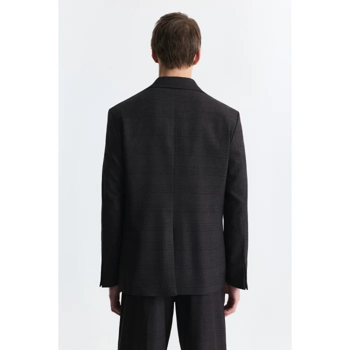 Plaid Relax Fit Blazer Jacket - 2