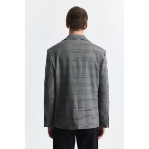 Plaid Relax Fit Blazer Jacket - 2