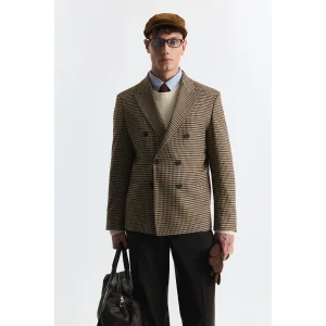 Checkered Relax Fit Blazer Jacket - 2