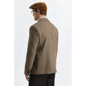 Checked Relax Fit Blazer Jacket - 6