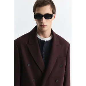 Lyocell Blend Relax Fit Double-Breasted Suit Jacket - 3