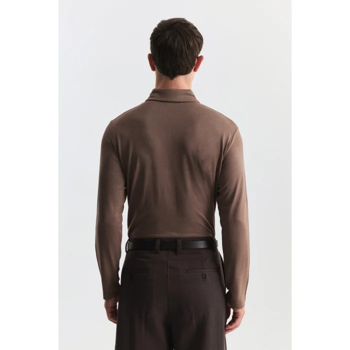 Regular Fit Long Sleeve Polo Shirt - 3