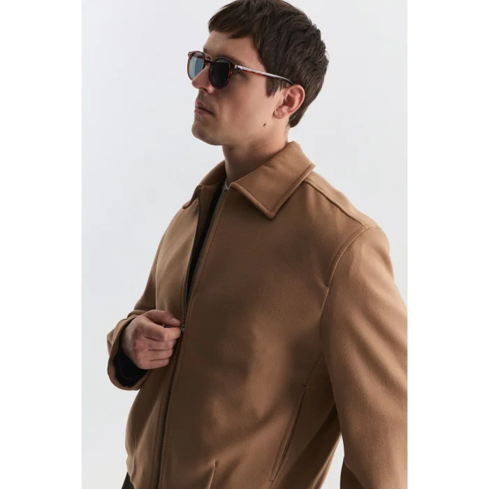 Relax Fit Camel Seasonal Jacket - 5