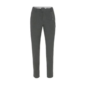 Slim Fit Aksesuar Detaylı Orta Pantolon - 2