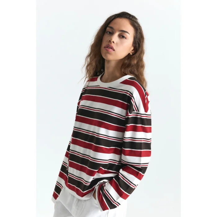 Striped Long Sleeve T-shirt - 2