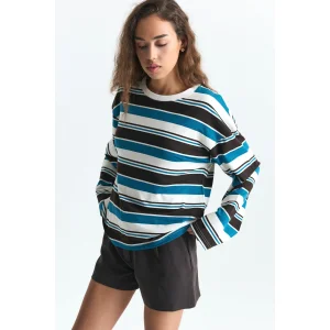 Striped Long Sleeve T-shirt - 2