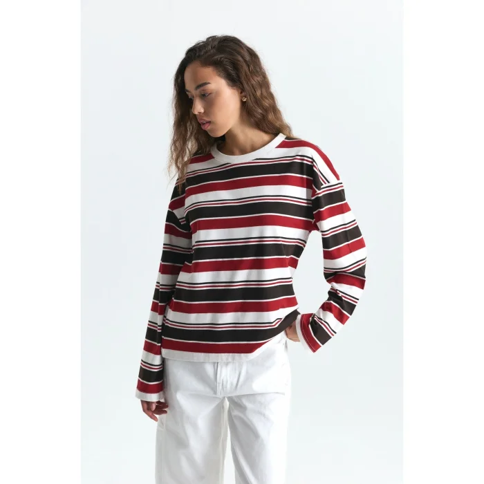 Striped Long Sleeve T-shirt - 2