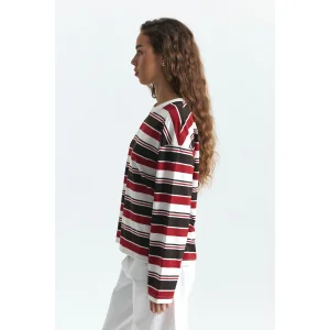 Long Sleeve Striped T-shirt - 4