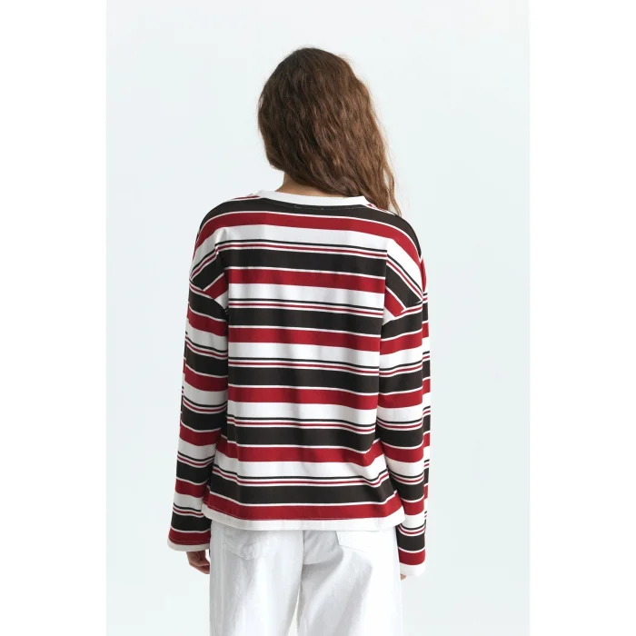Striped Long Sleeve T-shirt - 3
