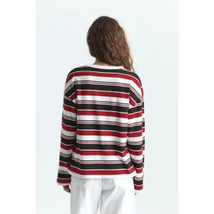 Long Sleeve Striped T-shirt - 3