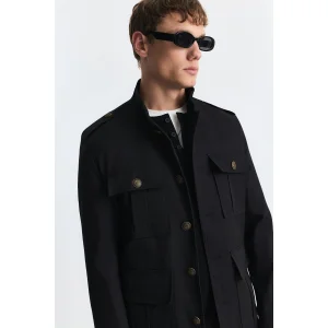 Wool Blend Relax Fit Jacket - 6