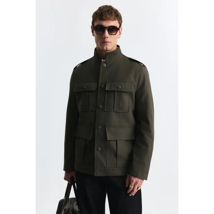Wool Blend Relax Fit Jacket - 2