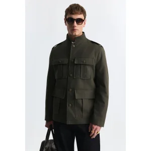 Wool Blend Relax Fit Jacket - 2