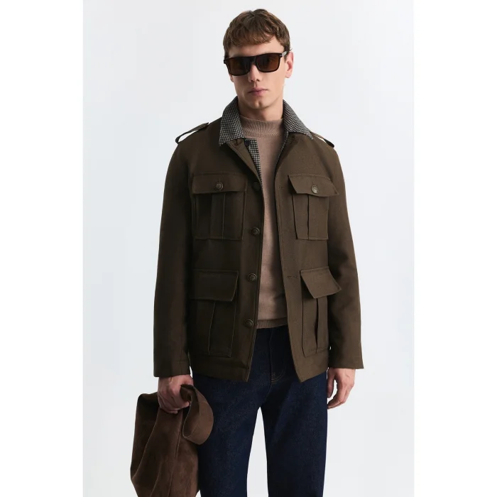 Wool Blend Relax Fit Jacket - 2