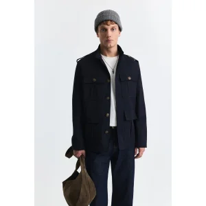 Wool Blend Relax Fit Jacket - 1