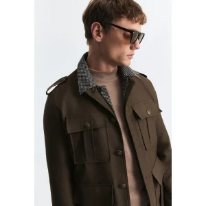 Wool Blend Relax Fit Jacket - 4