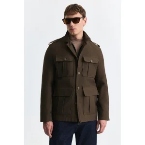 Wool Blend Relax Fit Jacket - 1