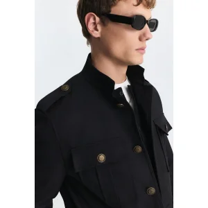 Wool Blend Relax Fit Jacket - 5
