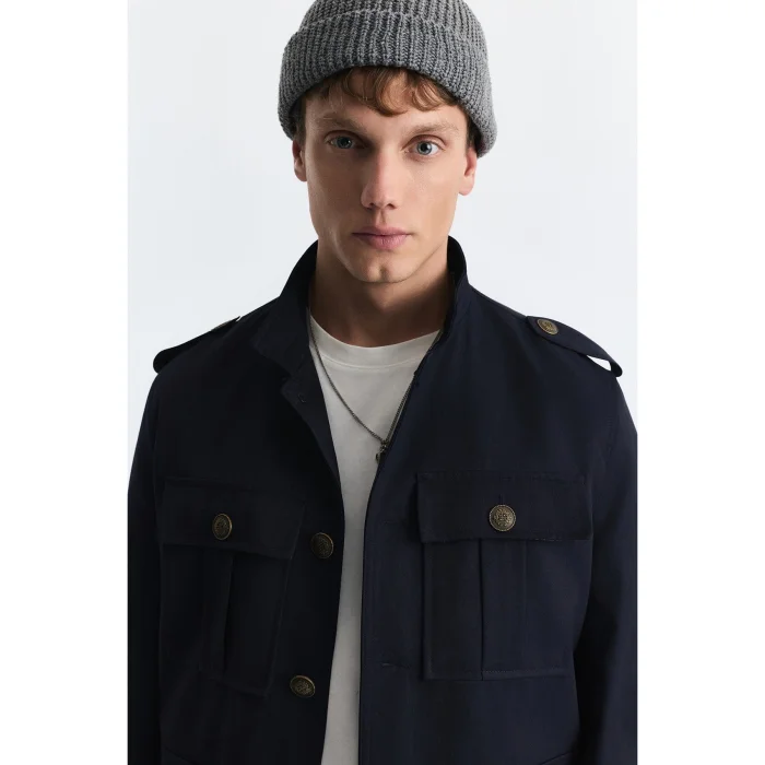 Wool Blend Relax Fit Jacket - 5