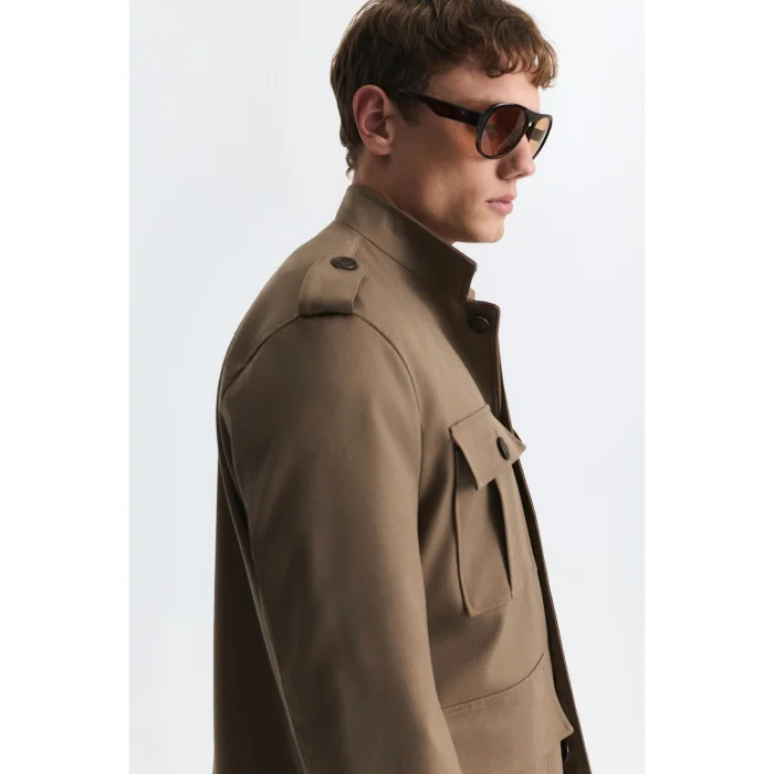 Wool Blend Relax Fit Jacket - 5