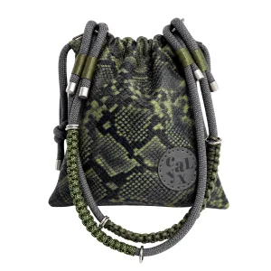 Nodo Wasabi Snake Pattern Leather Shoulder Bag - 1