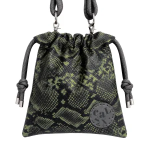 Nodo Wasabi Snake Pattern Leather Shoulder Bag - 3