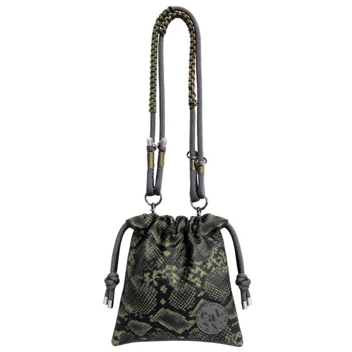 Nodo Wasabi Snake Pattern Leather Shoulder Bag - 2