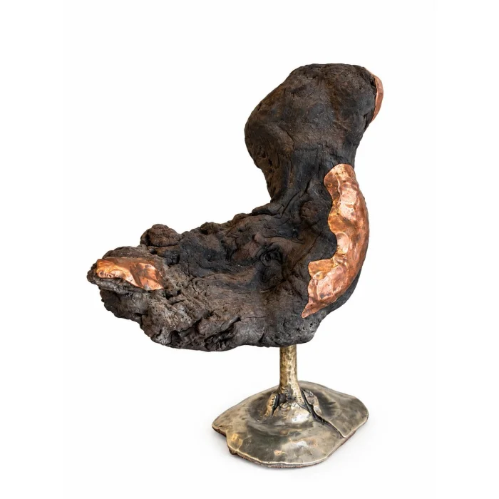 Sovereign Copper and Wood Sculpture - 3