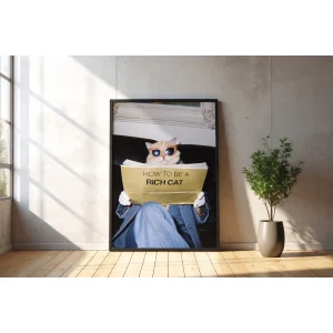 A Cat Of Means Çerçeveli Art Print Poster - 3