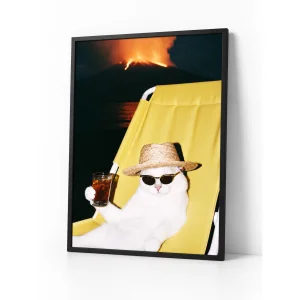 The Eruption Lounge Çerçeveli Art Print Tablo - 1