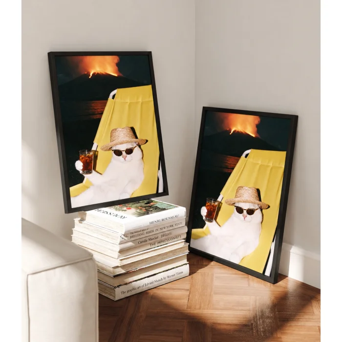 The Eruption Lounge Çerçeveli Art Print Tablo - 3