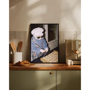 The Purrfect Dumpling Art Print Tablo - 2
