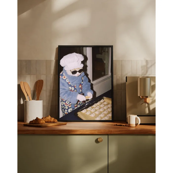 The Purrfect Dumpling Art Print Tablo - 2