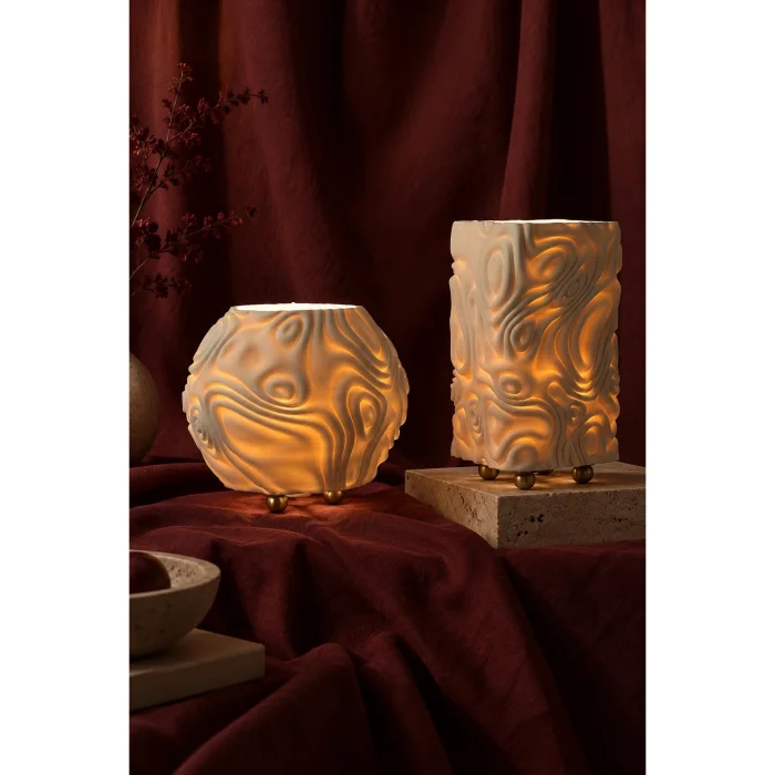 Nirea Porcelain Oval Table Lamp - 4