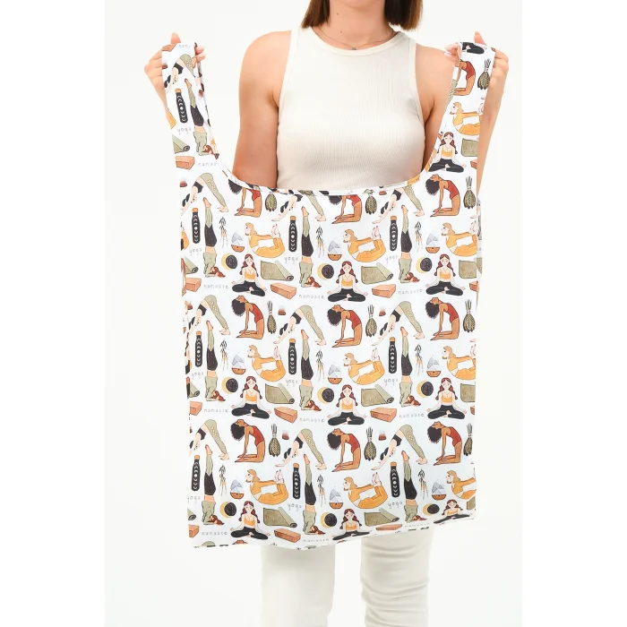 Yoga Patterned Shoulder Bag - 6